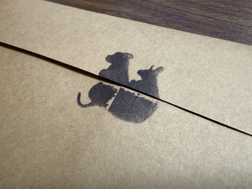 梱包用のもふとVANのシルエットスタンプ